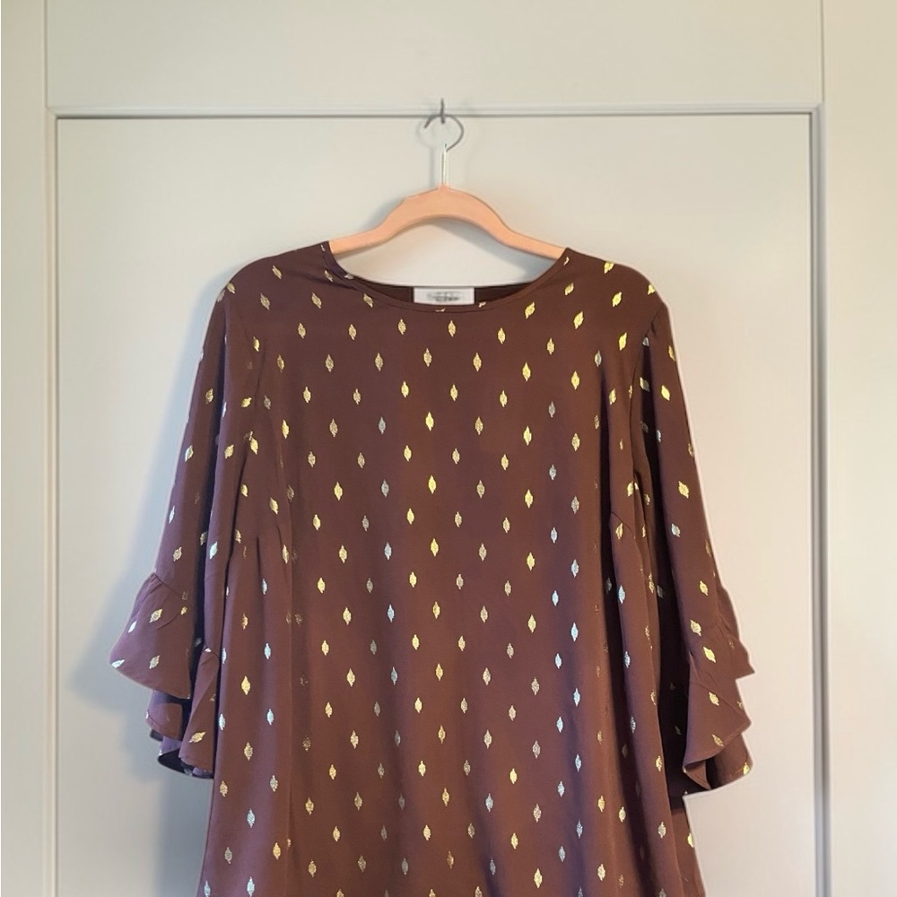NWT Torrid Abbey Georgette Ruffle Sleeve Blouse Size 2 (2X